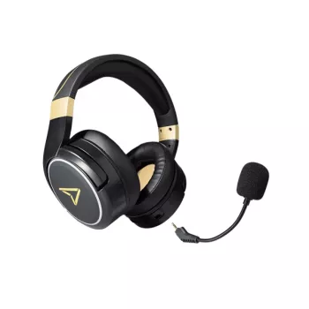 Lexip Metaltech Headset – Kabellos mit niedriger Latenz, 32 Std. Akkulaufzeit – Radiance Gold