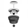 WMF Basic Wasserkaraffe 1,0 gold Design, Karaffe, 1 L, Gold, Schwarz, Transparent, Glas, Rund, Köhler & Wilms