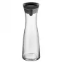 WMF Basic Wasserkaraffe 1,0 schwarz, Karaffe, 1 L, Schwarz, Transparent, Glas, Rund, Köhler & Wilms