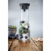 WMF Basic Wasserkaraffe 1,0 schwarz, Karaffe, 1 L, Schwarz, Transparent, Glas, Rund, Köhler & Wilms