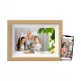 Braun DigiFrame 10W digitaler Bilderrahmen Weiß, Holz 25,6 cm (10,1 Zoll) Touchscreen WLAN