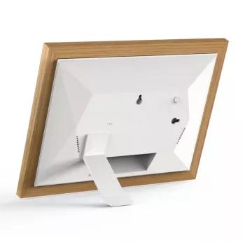 Braun DigiFrame 10W digitaler Bilderrahmen Weiß, Holz 25,6 cm (10,1 Zoll) Touchscreen WLAN