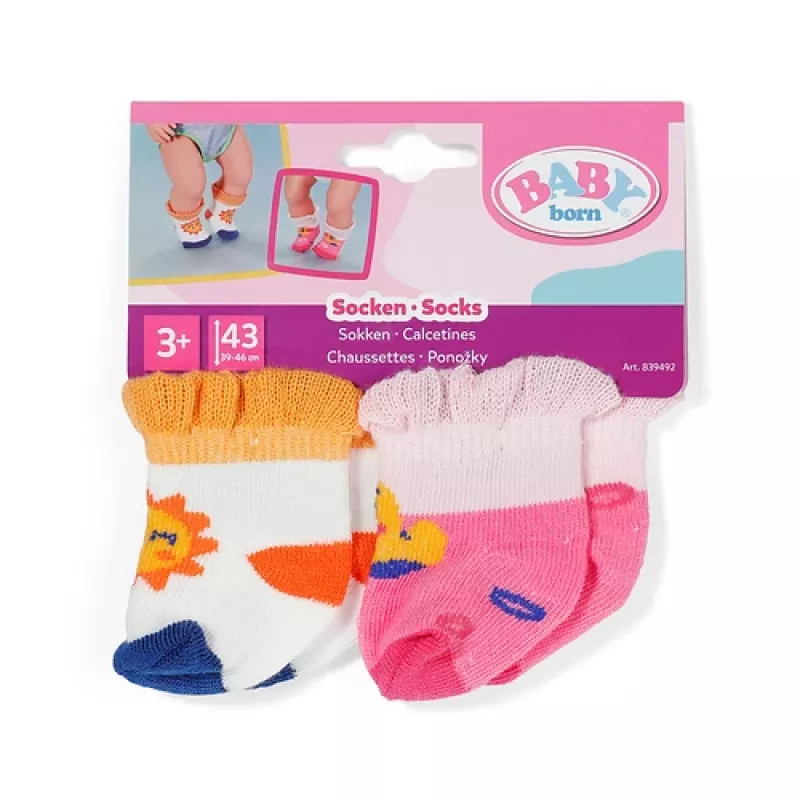 BABY born Socken 2er-Set sortiert 43cm Puppensocken