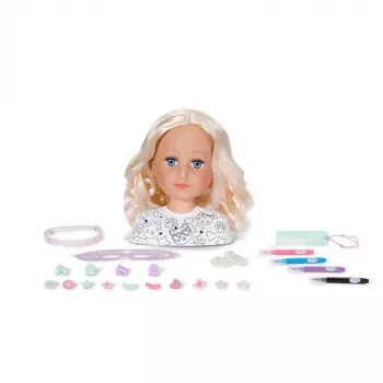 BABY born Styling Head Paint Artist, Make-up-/Styling-Puppenkopf, weiblich, 3 Jahr(e), Junge/Mädchen, Mehrfarbig