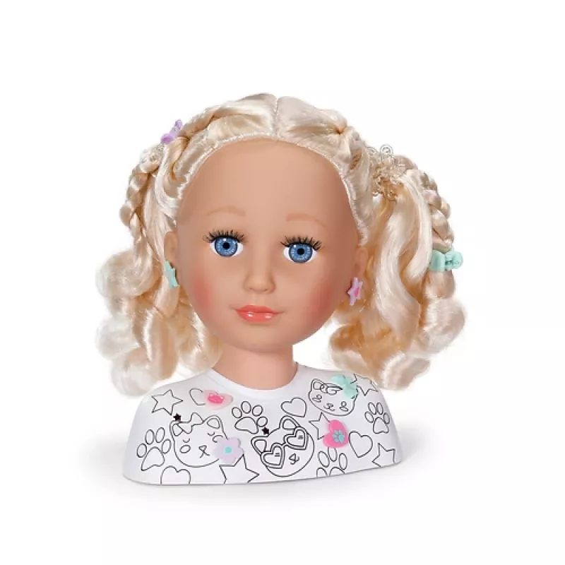 BABY born Styling Head Paint Artist, Make-up-/Styling-Puppenkopf, weiblich, 3 Jahr(e), Junge/Mädchen, Mehrfarbig