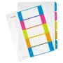 Leitz Indices Printable PP A4+ 1-5 WOW, Numerisches Register, Polypropylen (PP), A4 Maxi, 245 mm, 305 mm