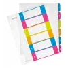 Leitz Indices Printable PP A4+ 1-6 WOW, numerisches Register, Polypropylen (PP), Mehrfarbig, Hochformat, A4 Maxi, 0,3 mm