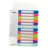Esselte 1244-00-00 Numerisches Tab-Register Polypropylen (PP) Mehrfarbig