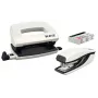 Leitz Tacker- & Locher-Set Mini WOW, 10 Blatt, Pearl, Weiß, P2, Metall, Kunststoff, 80 g/m², 3,5 cm