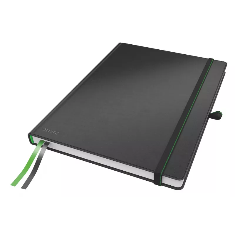 Leitz Notebook Complete A4 liniert 96 g 80 Blatt, Schwarz, A4, Hardcover