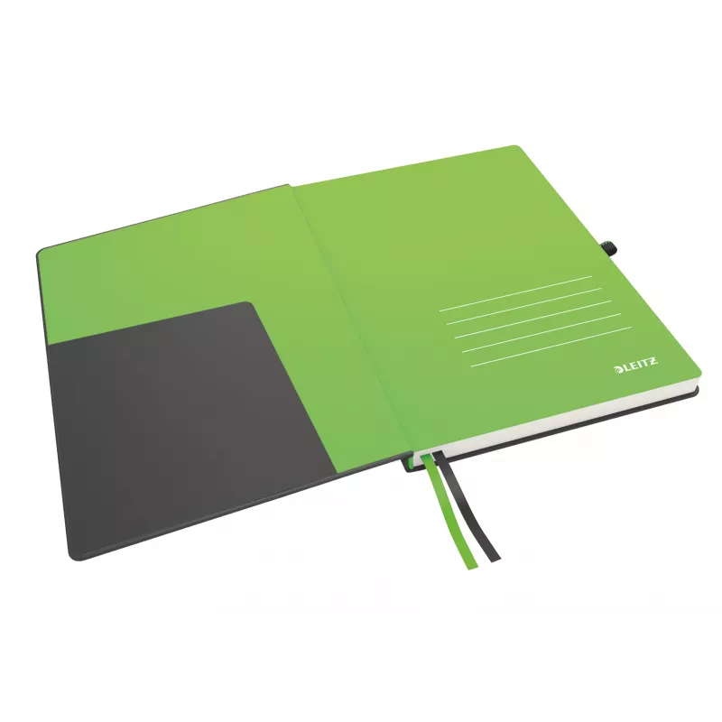 Leitz Notebook Complete A4 liniert 96 g 80 Blatt, Schwarz, A4, Hardcover