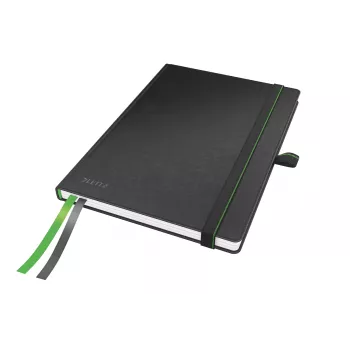 Leitz Notizbuch Complete A5 liniert 96 g 80 Blatt, Schwarz, A5, Hardcover