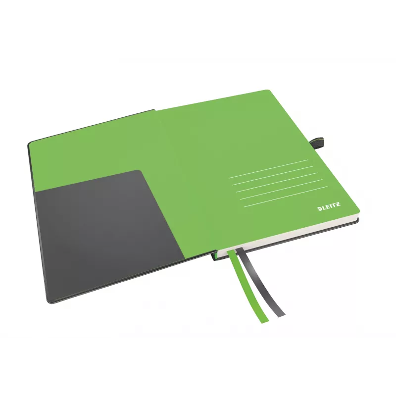 Leitz Notizbuch Complete A5 liniert 96 g 80 Blatt, Schwarz, A5, Hardcover