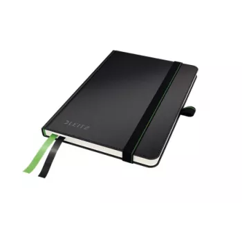 Leitz Notebook Complete A6 kariert 96 g 80 Blatt, Schwarz, A6, 80 Blatt, 96 g/m², kariert, Hardcover