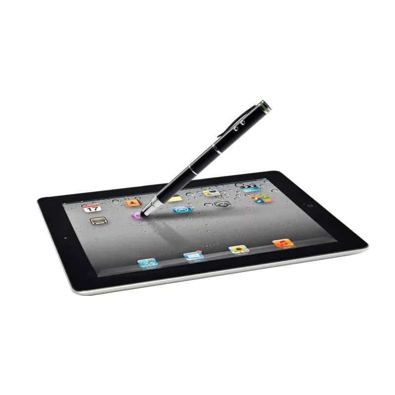 Leitz Stylus pens 4 in one Complete für Touchscreen-Geräte, Universal, Markenkompatibilität, Schwarz, iPad, Messing, Silikon, LR41