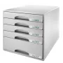 Leitz Drawer cabinet Plus 5-drawer, 5 Schubladen, Kunststoff, Grau, 287 x 363 x 270 mm