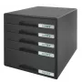 Leitz Schubladenschrank Plus mit 5 Schubladen, 5 Schublade(n), Kunststoff, Schwarz, 287 x 363 x 270 mm