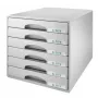 Leitz Schubladenschrank Plus 6 Schubladen, 6 Schublade(n), Kunststoff, Grau, 287 x 363 x 270 mm