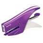 Leitz WOW Heftzange, 15 Blatt, Violett, P2, Nr. 10, 80 g/m², 4,95 cm, hinten