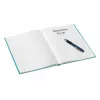Leitz Notizbuch WOW A4 liniert mit Hardcover 90 g/80 Blatt, Muster, Blau, A4, 80 Blatt, 80 g/m², Liniertes Papier