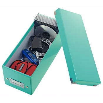 Leitz Click & Store WOW CD-Aufbewahrungsbox, Türkis, Karton, 143 mm, 352 mm, 136 mm, 440 g