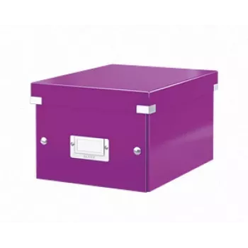 Leitz Click & Store WOW Kleine Aufbewahrungsbox, Lila, Karton, 540 g