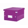 Leitz Click & Store WOW Kleine Aufbewahrungsbox, Lila, Karton, 540 g
