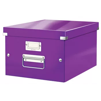 Leitz Click & Store WOW Medium Storage Box, lila, Karton, 16,7 L, 281 mm, 200 mm, 265 x 335 x 188 mm