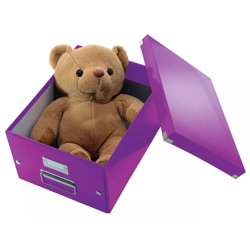 Leitz Click & Store WOW Medium Storage Box, lila, Karton, 16,7 L, 281 mm, 200 mm, 265 x 335 x 188 mm