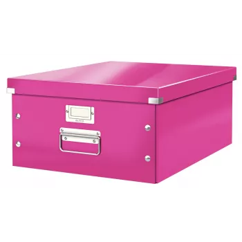 Leitz Click & Store WOW Große Aufbewahrungsbox, Pink, Karton, Nickel, 369 mm, 482 mm, 200 mm