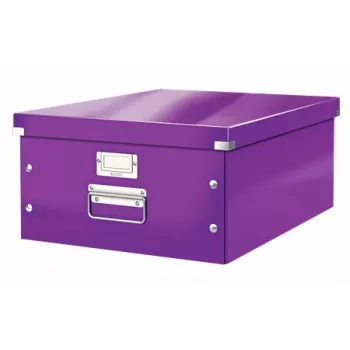 Leitz Click & Store WOW Large Storage Box, Violett, Karton, 1,28 kg