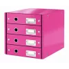 Leitz Click & Store WOW Schubladenschrank (4 Schubladen), Pink, Karton, 2,49 kg