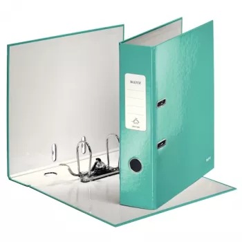Leitz Lever Arch File 180° WOW POB/Laminated A4/80mm, A4, Karton, Türkis, 600 Blatt, 80 g/m², 8 cm