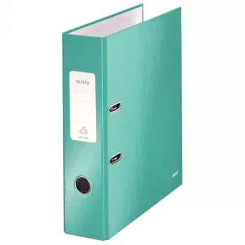 Leitz Lever Arch File 180° WOW POB/Laminated A4/80mm, A4, Karton, Türkis, 600 Blatt, 80 g/m², 8 cm