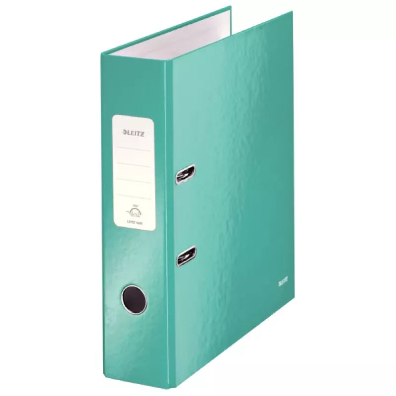 Leitz Lever Arch File 180° WOW POB/Laminated A4/80mm, A4, Karton, Türkis, 600 Blatt, 80 g/m², 8 cm