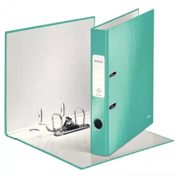 Leitz Lever Arch File 180° WOW POB/Laminated A4/50mm, A4, Carton, Türkis, 350 Blatt, 80 g/m², 5 cm