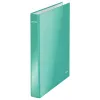 Leitz Ringbinder WOW laminiert A4+ 2DR/25mm, A4, Karton, Blau, Weiß, 250 Blatt, 80 g/m²