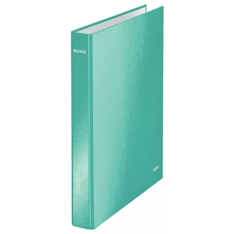 Leitz Ringbinder WOW laminiert A4+ 2DR/25mm, A4, Karton, Blau, Weiß, 250 Blatt, 80 g/m²