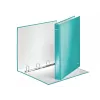 Leitz Ringbinder WOW laminiert A4+ 4DR/25mm, A4, Karton, Metallisch, Türkis, 230 Blatt, 80 g/m², 2,5 cm