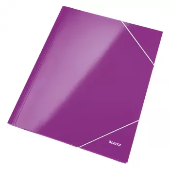 Leitz 3-Klapp-Mappe WOW Karte/POB A4, A4, Polypropylen (PP), Violett, 250 Blatt, 80 g/m², Papier