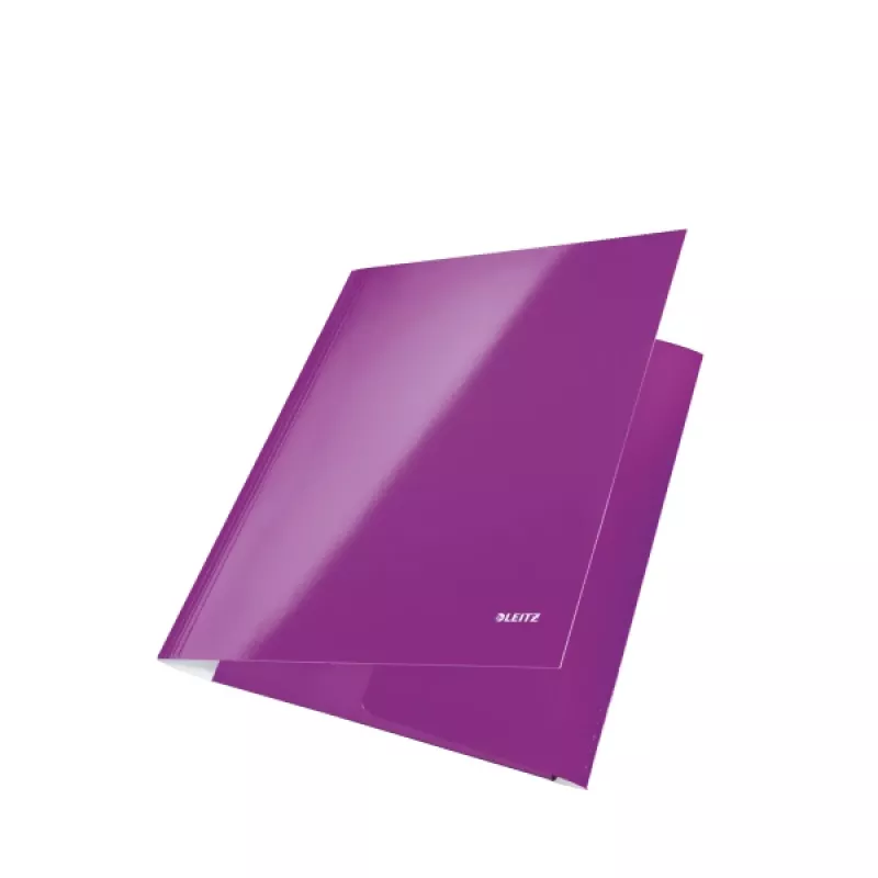Leitz 3-Klapp-Mappe WOW Karte/POB A4, A4, Polypropylen (PP), Violett, 250 Blatt, 80 g/m², Papier