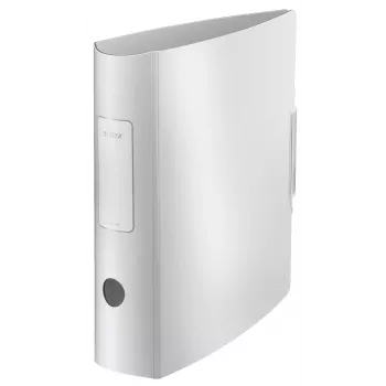 Leitz Ordner mit Hebelmechanik 180° Active Style PP A4/80mm, A4, Polyfoam, Weiß, 500 Blatt, 80 g/m², 8,2 cm