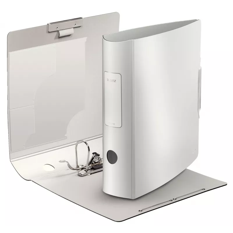 Leitz Ordner mit Hebelmechanik 180° Active Style PP A4/80mm, A4, Polyfoam, Weiß, 500 Blatt, 80 g/m², 8,2 cm