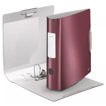 Leitz 180° Aktivstil PP-Hebelordner A4/80mm, A4, Polyfoam, Rot, 500 Blatt, 80 g/m², 8,2 cm