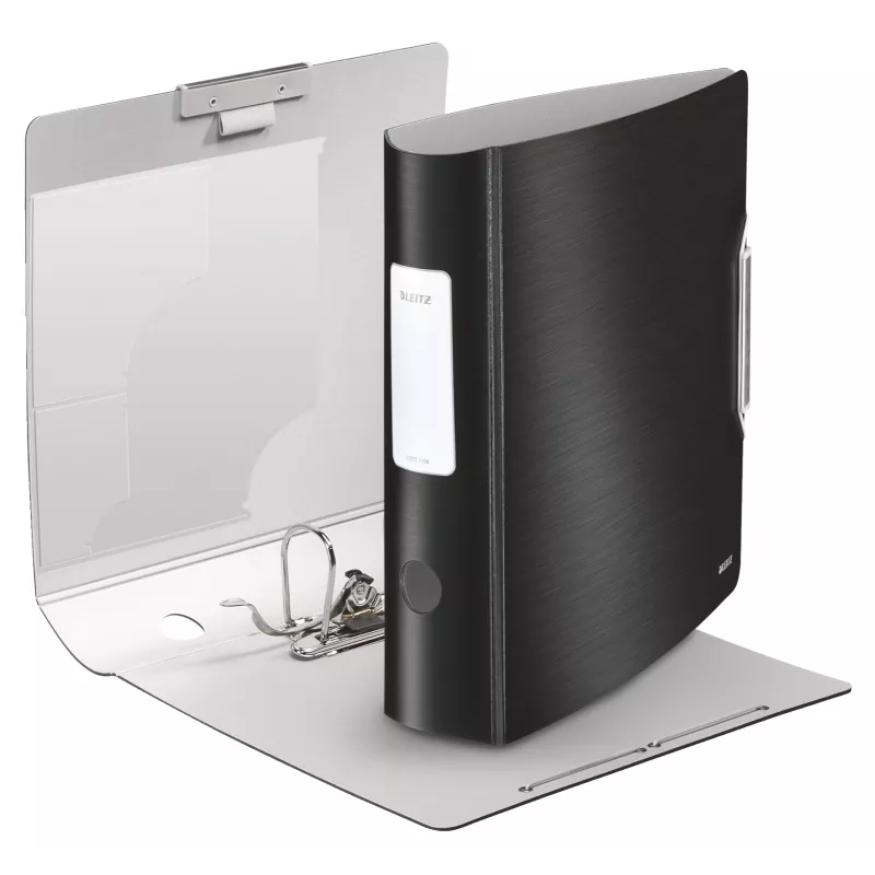 Leitz Aktenordner 180° Active Style PP A4/80 mm, A4, Polyfoam, Schwarz, 500 Blatt, 80 g/m², 8,2 cm