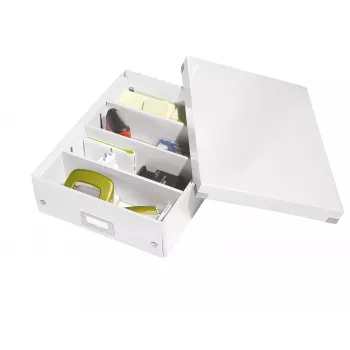 Leitz Click & Store WOW Medium Organiser Box, Weiß, Karton, 880 g