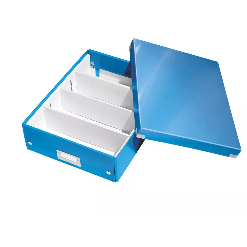 Leitz Click & Store WOW mittlere Aufbewahrungsbox, Blau, Karton, 880 g