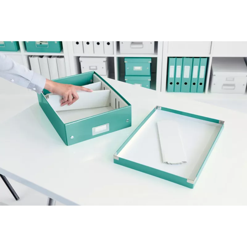 Leitz Click & Store WOW Medium Organiser Box, Blau, Karton, 880 g