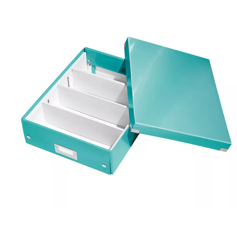 Leitz Click & Store WOW Medium Organiser Box, Blau, Karton, 880 g