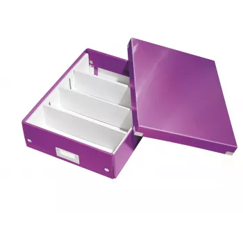 Leitz Click & Store WOW Mittlere Organizer-Box, Lila, Karton, 880 g